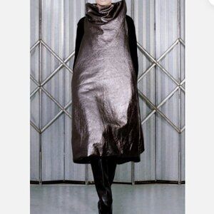 5960$ GARETH PUGH METALLIC SNIT SLEEVES LONG COAT SIZE US 6